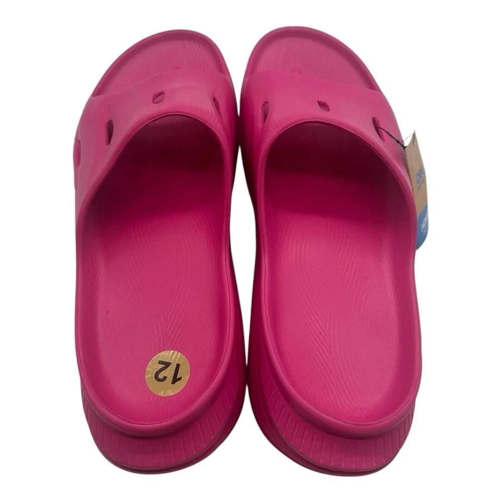 Hoka One One Ora‎ Recovery Slides 3 Mens Sz 12 Pink Yarrow Slip On Sandlas Flip